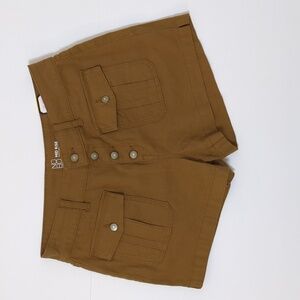 NWT No Boundaries Cargo Shorts Juniors 11 Brown Utility Y2K Pocket Mid Rise